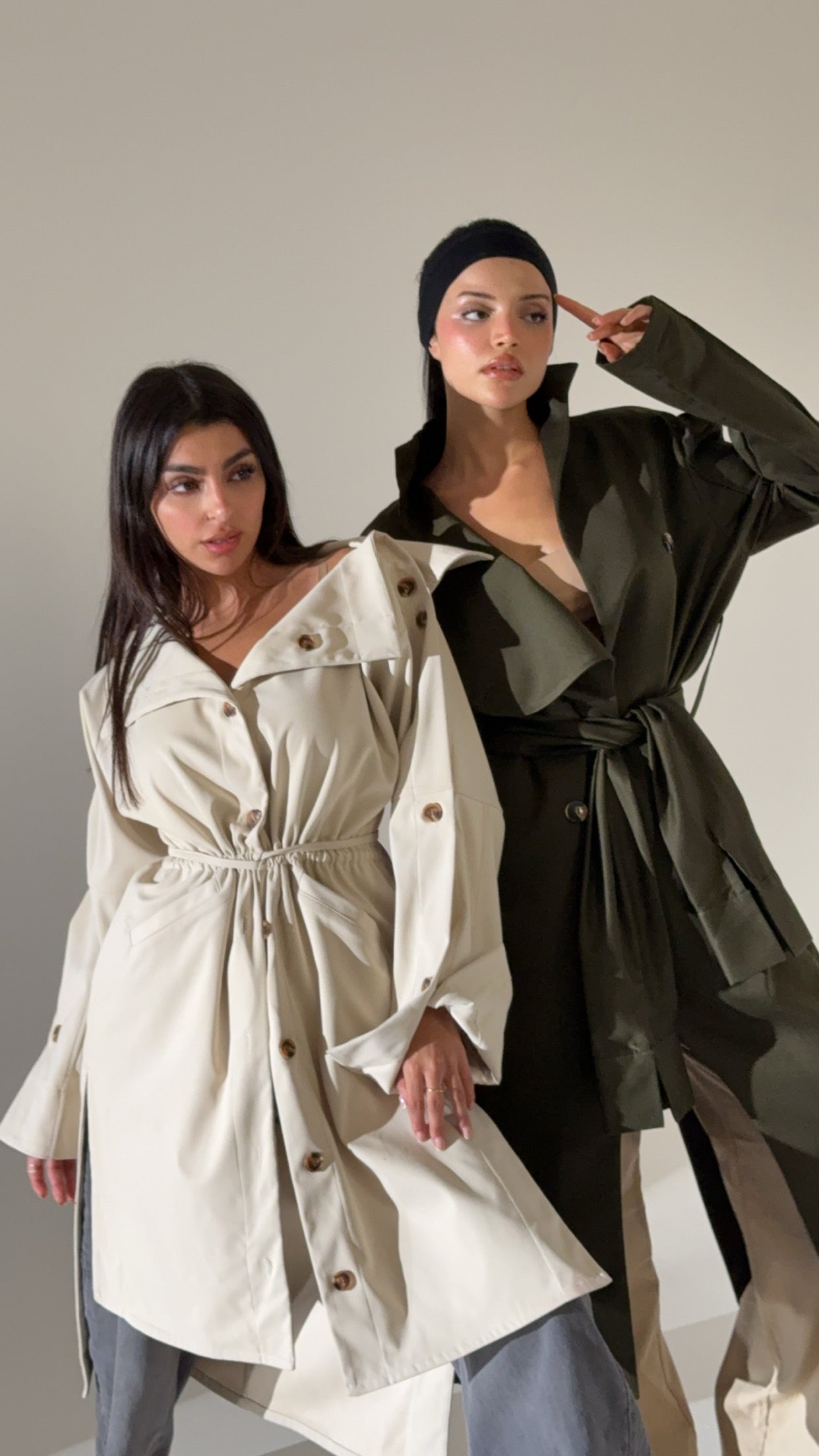 Stylish trench coat