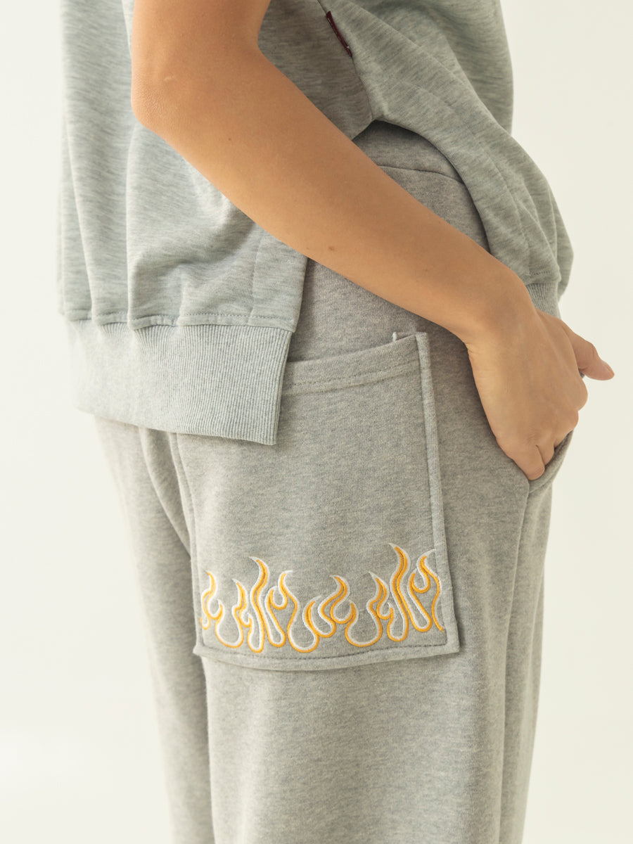 Pocket Wide Sweatpants