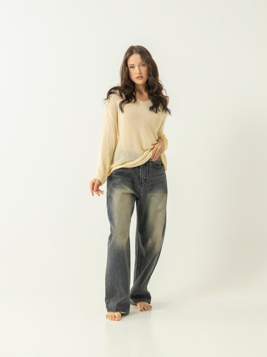 Low Rise Baggy Jeans
