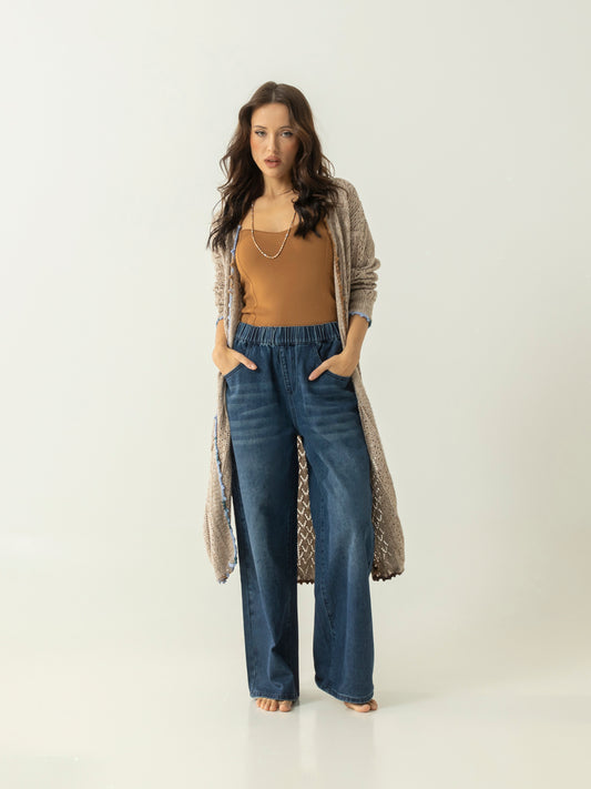 Loose Fit Wide Leg Jeans