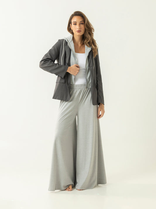 Elastic over Wide Leg sweatpants